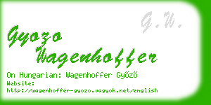 gyozo wagenhoffer business card