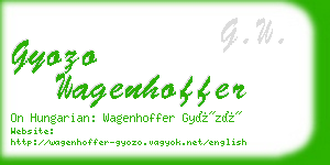 gyozo wagenhoffer business card